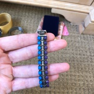 Dannijo blue and purple bracelet